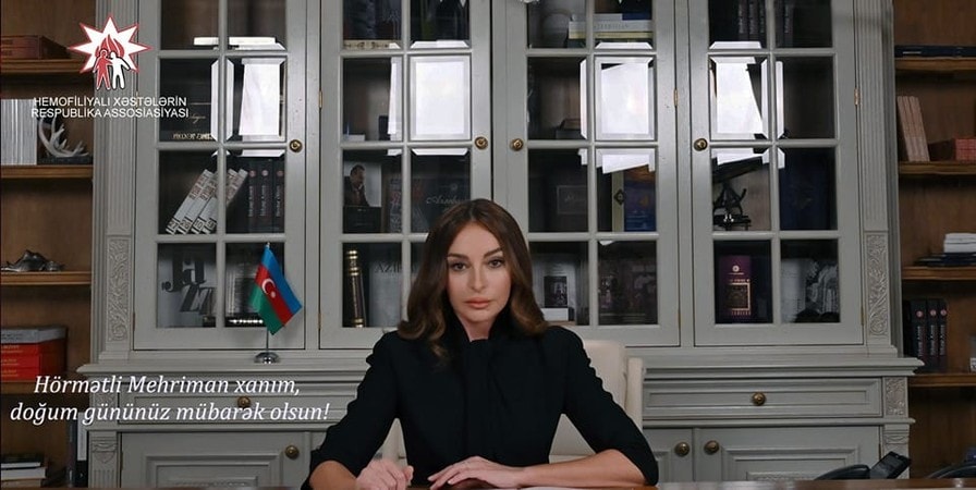 Hemofiliyalı Xəstələrin Respublika Assosiasiyasının idarə heyəti Azərbaycan Respublikasının Birinci Xanımı və birinci vitse prezidenti, Mehriban xanım Əliyevanı təbrik edir!