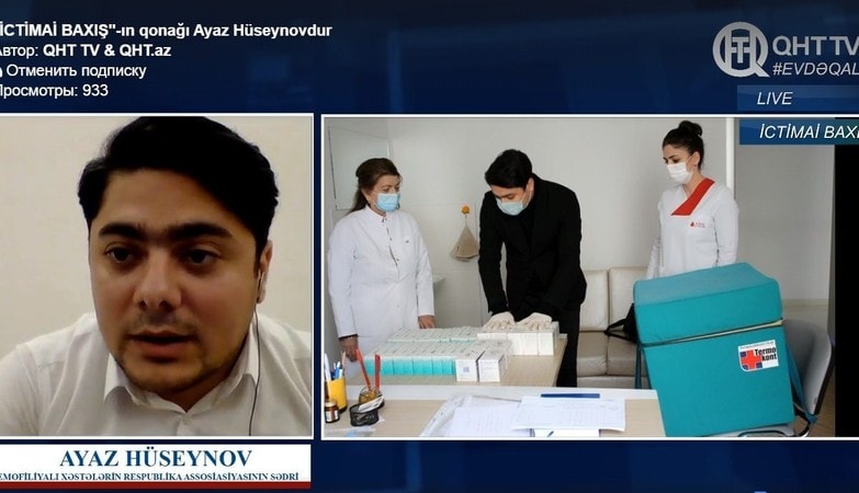 Ayaz Hüseynov – COVİD-19 virus pandemiyası ilə bağlı pasientlərin vəziyyəti və gələcəyə baxış VİDEO